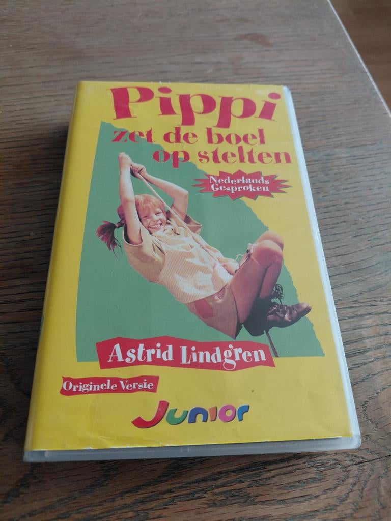 Pippi Langkous zet de boel op stelten videoband., Cd's en Dvd's, VHS | Kinderen en Jeugd, Alle leeftijden, Ophalen of Verzenden