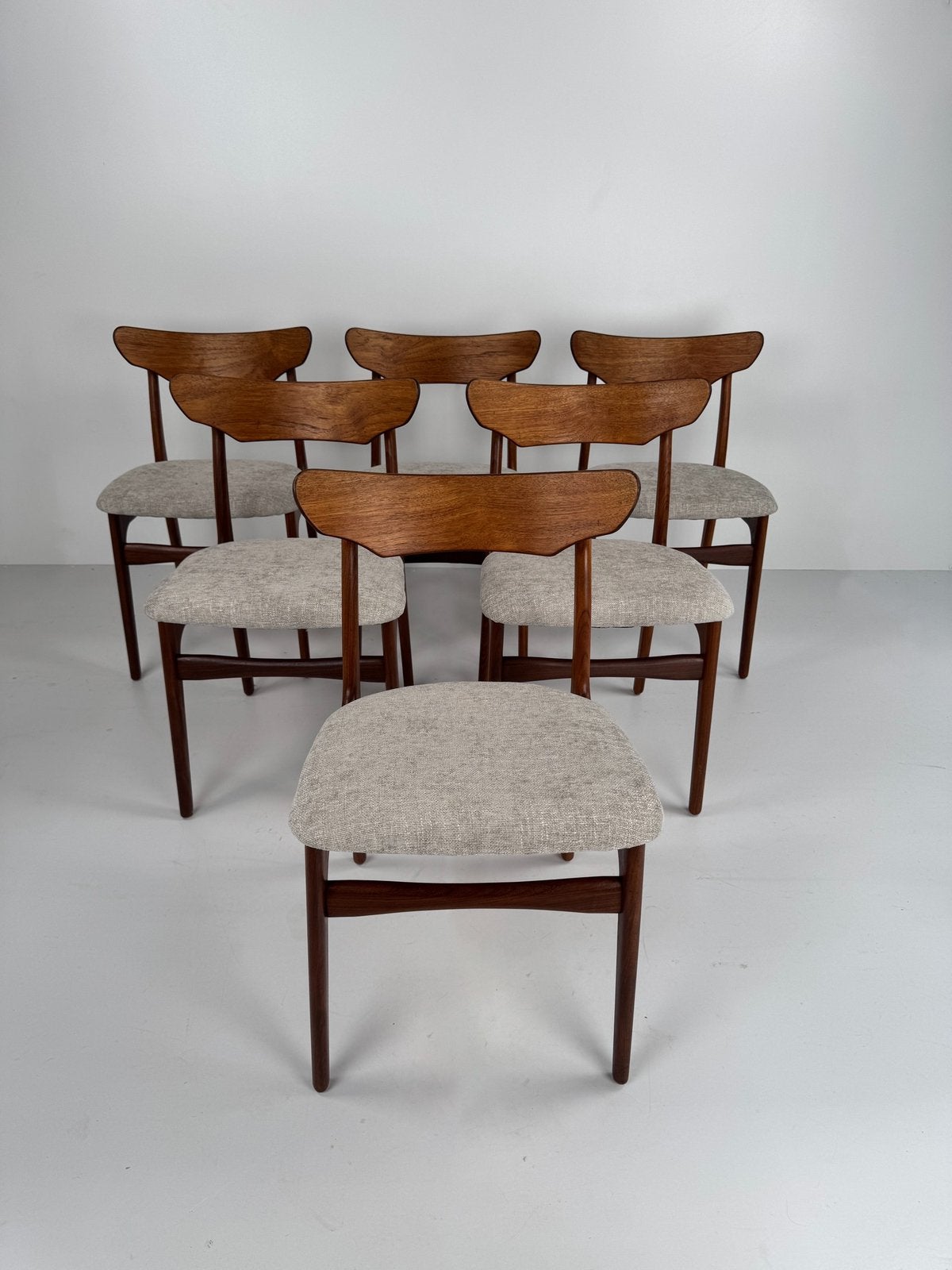 Set of 6 Dining Chairs, Schiønning & Elgaard, Denmark, 1960s, Z, Gebruikt, Z, Z