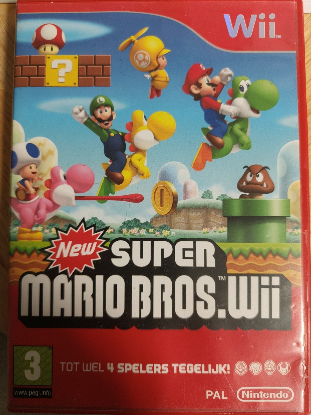 New Super Mario Bros. Wii - Avontuur voor 4 spelers, Spelcomputers en Games, Games | Nintendo Wii, Ophalen, Gebruikt, Platform