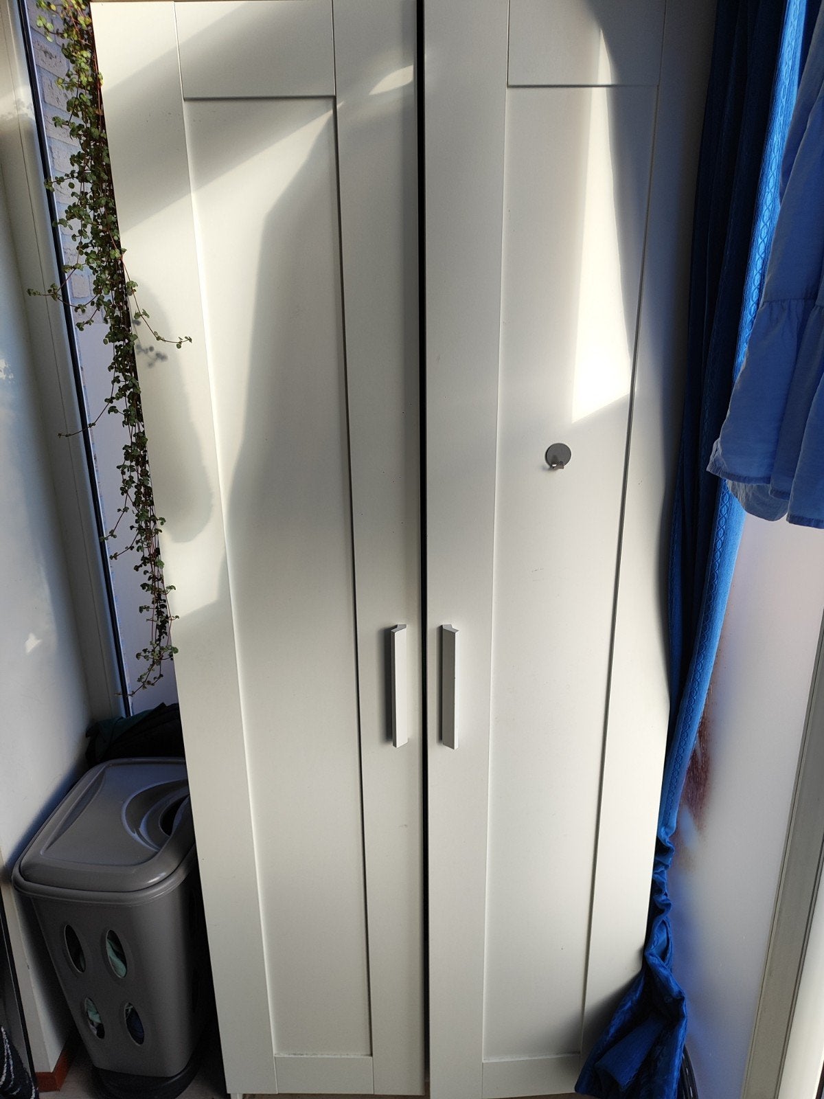 Witte Ikea Brimnes kledingkast, Huis en Inrichting, Ophalen, Met deur(en), Gebruikt, 50 tot 100 cm