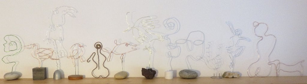 kunst Decoratie van ijzerdraad, Ophalen of Verzenden