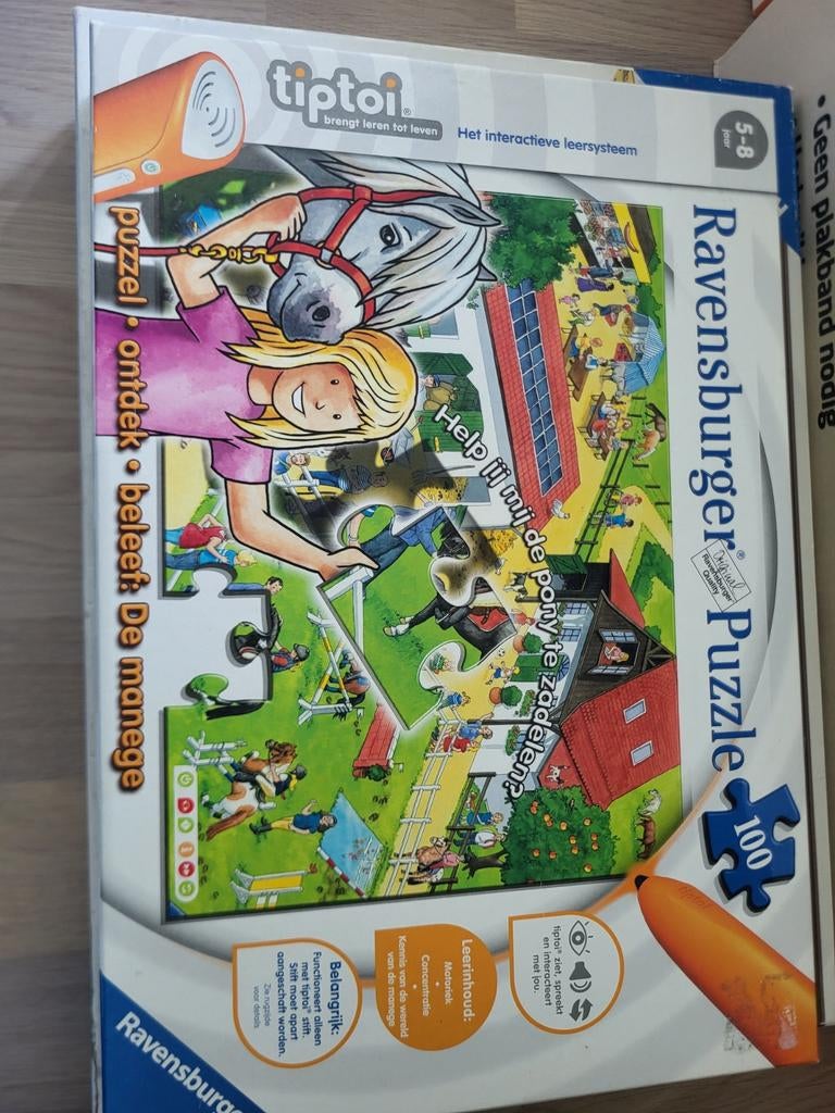 Tiptoi Puzzel De Manege (zonder stift), Ophalen of Verzenden, Meer dan 50 stukjes, Gebruikt, 6 jaar of ouder