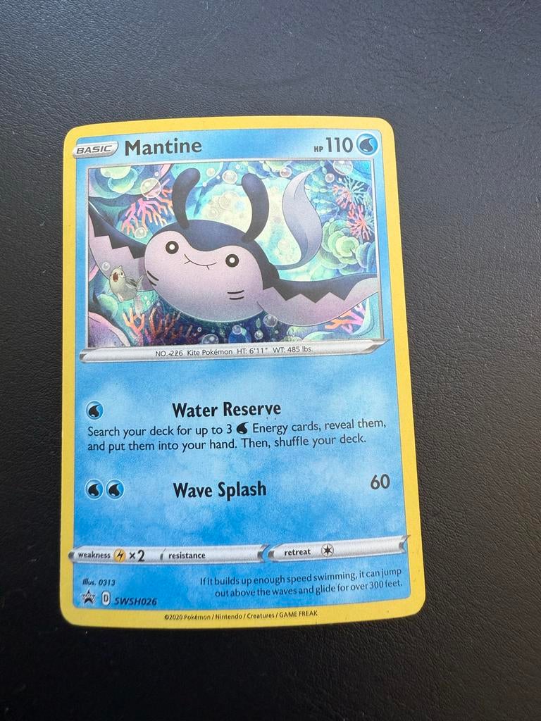 Mantine SWSH026 Pokémon Kaart - Zo goed als nieuw, Ophalen of Verzenden, Zo goed als nieuw, Losse kaart