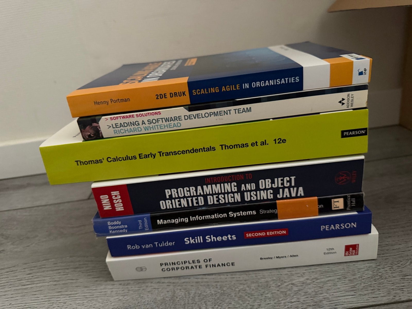 Diverse studieboeken: IT, Bedrijfskunde, Wiskunde, Boeken, Ophalen, Beta, Zo goed als nieuw, WO