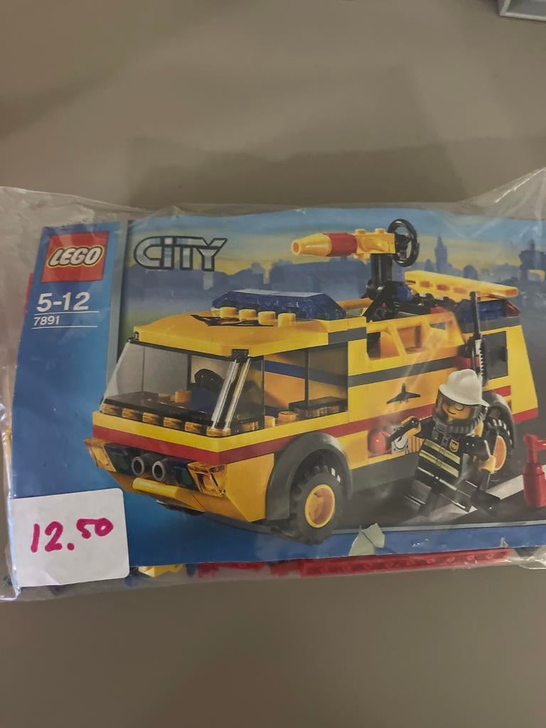 Lego City 7891 Vliegveld Brandweerwagen, Verzenden, Gebruikt, Complete set, Lego