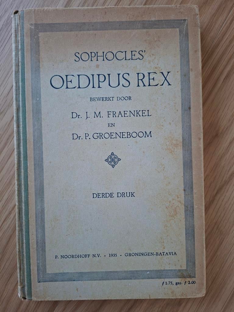 Sophocles' Oedipus Rex, derde druk, Boeken, Overige Boeken, Ophalen of Verzenden