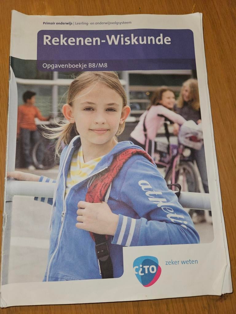 Cito oefenboekje rek wisk b8/m8 basisschool, Ophalen of Verzenden, Zo goed als nieuw, Overige niveaus