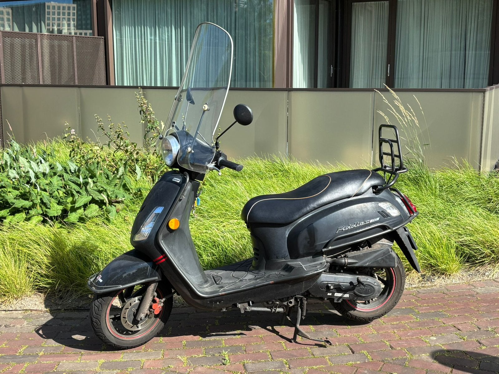 SYM Fiddle 2 (zwart) uit 2019 met blauw kenteken, Fietsen en Brommers, Scooters | SYM, Ophalen, Gebruikt, Benzine, Fiddle