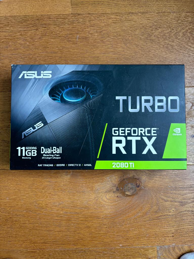 Asus Geforce RTX 2080 TI Turbo, Computers en Software, Videokaarten, AMD, GDDR6, PCI-Express 4, Ophalen of Verzenden