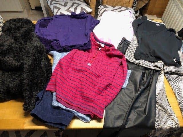 Te koop pakket herfst winter meisjes kleding maat 134  - 140, Ophalen, Gebruikt, Maat 134