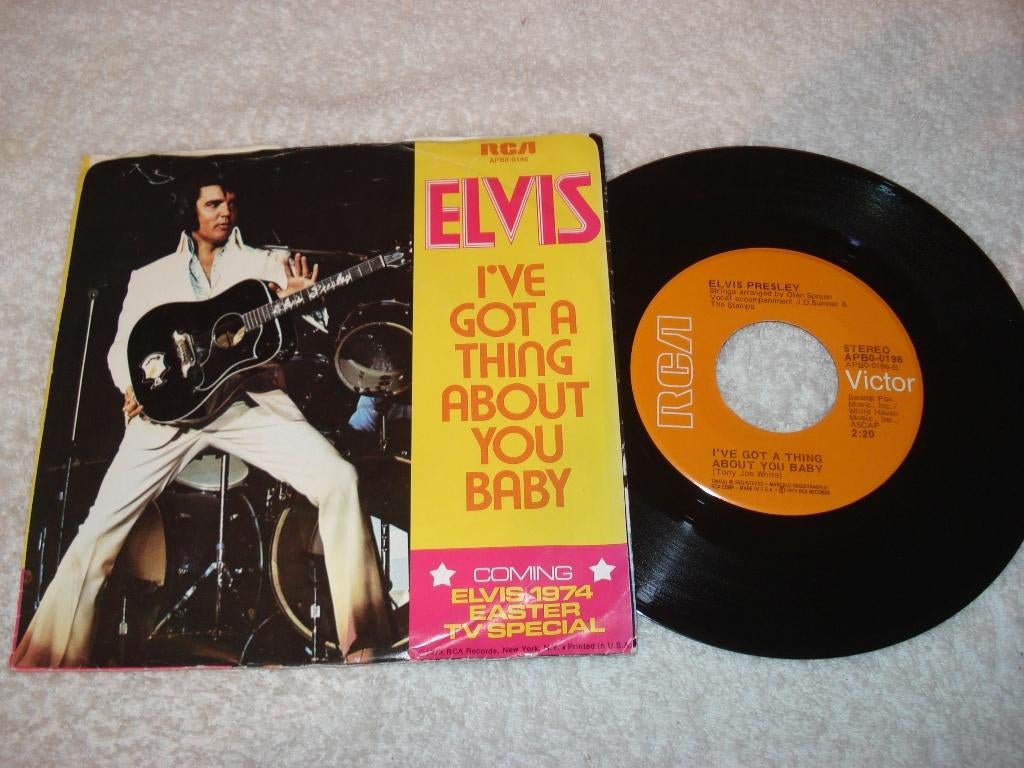Elvis Presley   Ive Got A Thing About You Baby  Usa   Orgine, Ophalen of Verzenden, Zo goed als nieuw, Pop