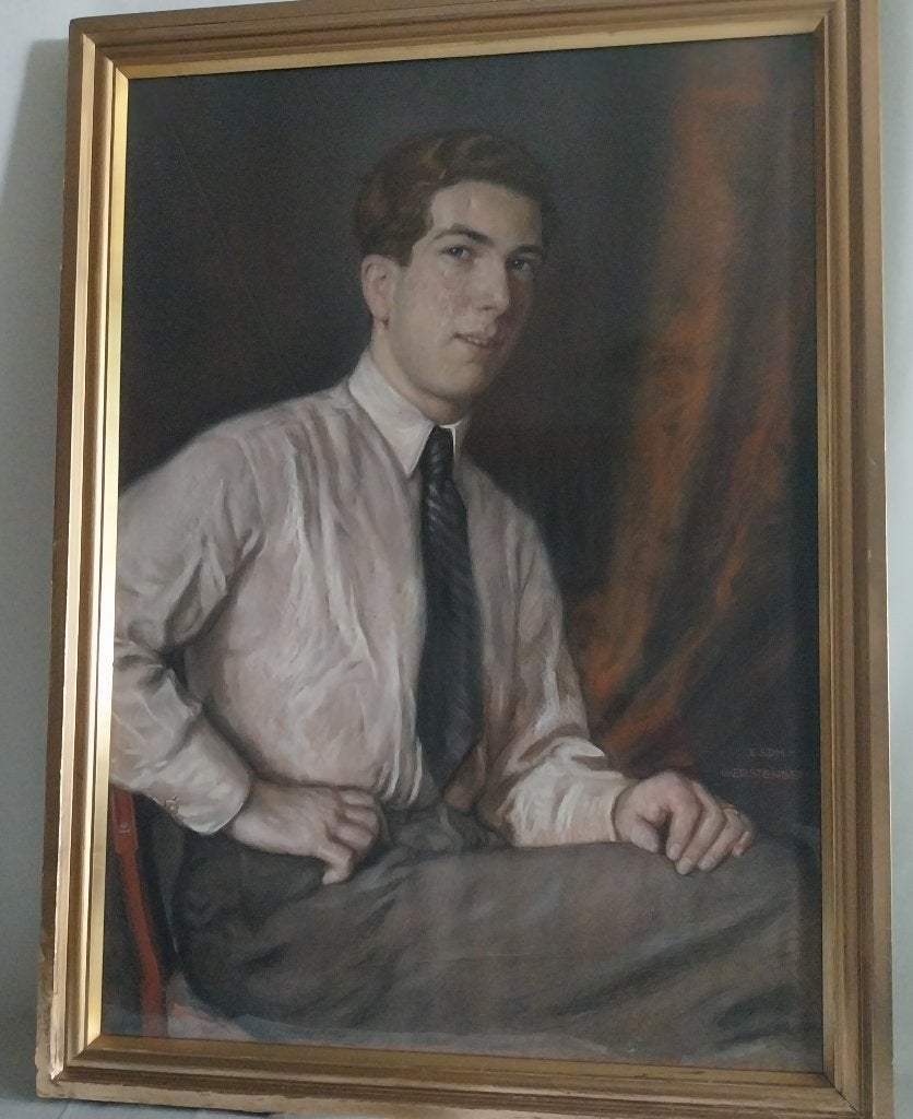 Emil Gerstenberger (1889 - 1953) - Portet - Pastel - 1930, Ophalen
