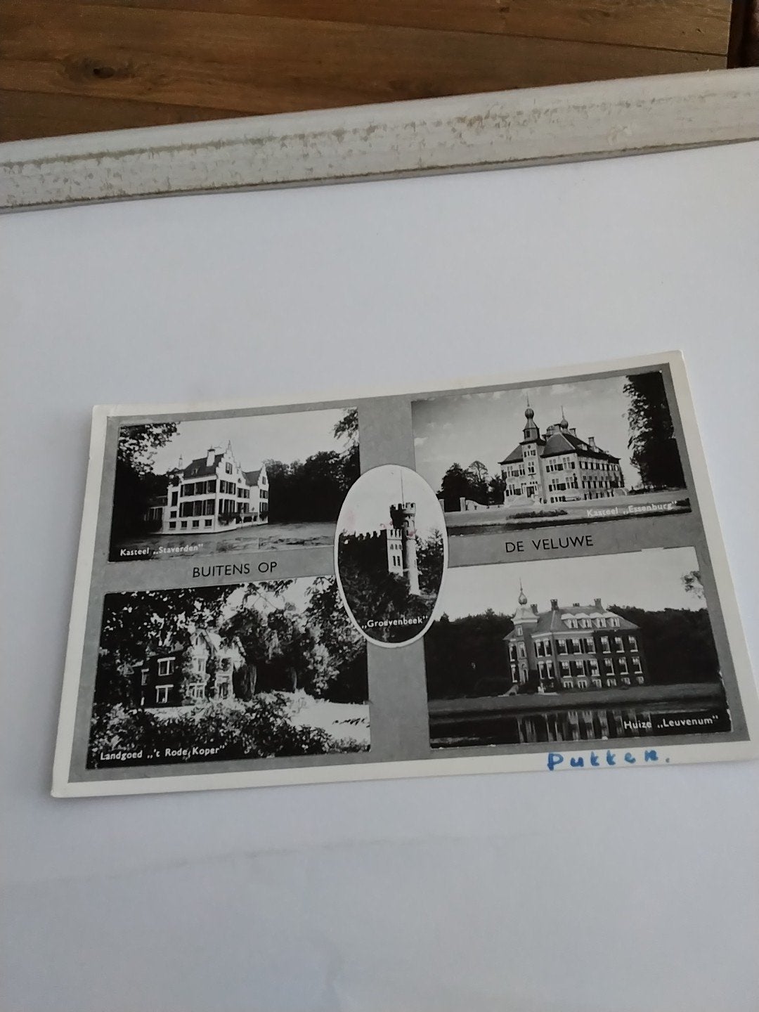 Oude ansichtkaart met kastelen en landgoederen, Gelderland, Ophalen of Verzenden, Voor 1920, Gelopen, Gelderland