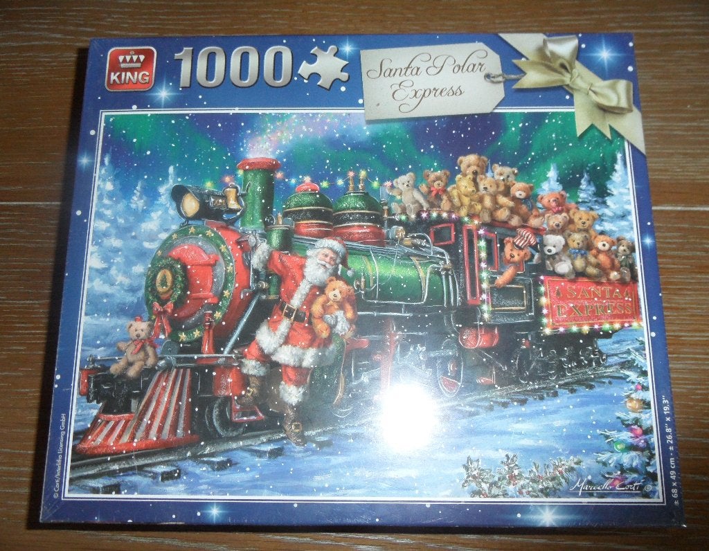 Geheel nieuw: Legpuzzel 1000 stukjes Santa Polar Express, Ophalen of Verzenden, 500 t/m 1500 stukjes, Zo goed als nieuw, Legpuzzel