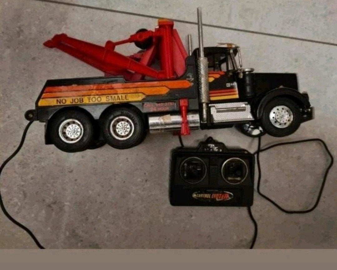 Vintage Depannage New Bright Jaren 80, Ophalen of Verzenden, Gebruikt, Overige schalen, Auto offroad