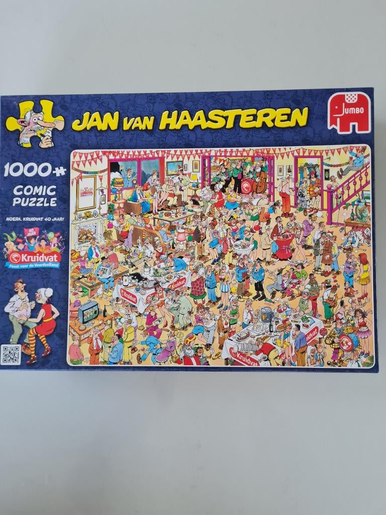 Jvh fijne verjaardag, Hobby en Vrije tijd, Denksport en Puzzels, Ophalen, 500 t/m 1500 stukjes, Zo goed als nieuw