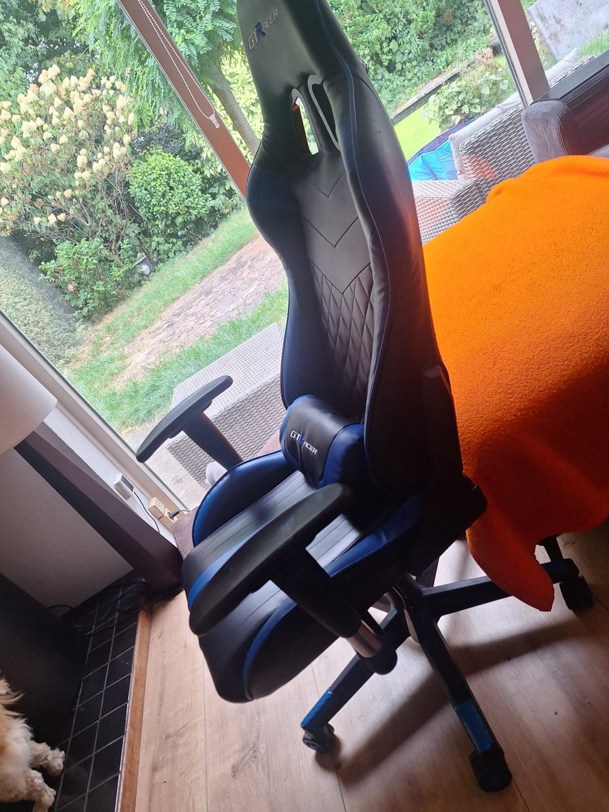 GT Racer Gaming Stoel - Zo goed als nieuw, Zwart, Ophalen of Verzenden, Zo goed als nieuw, Gaming bureaustoel