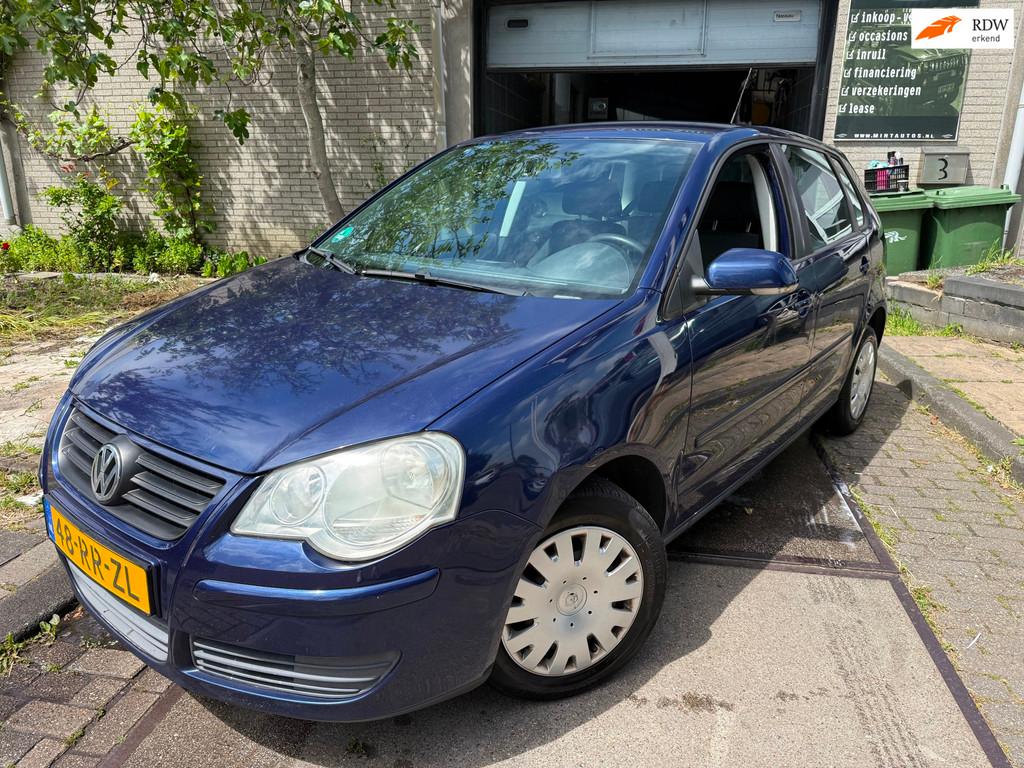 Volkswagen Polo 1.4-16V Turijn Apk/Airco/Boekjes/2.Sleutels, Auto's, Voorwielaandrijving, 15 km/l, Blauw, Origineel Nederlands