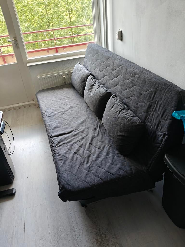IKEA slaapbank Nyhamn, Ophalen, Tweepersoons, 140 cm, Zo goed als nieuw