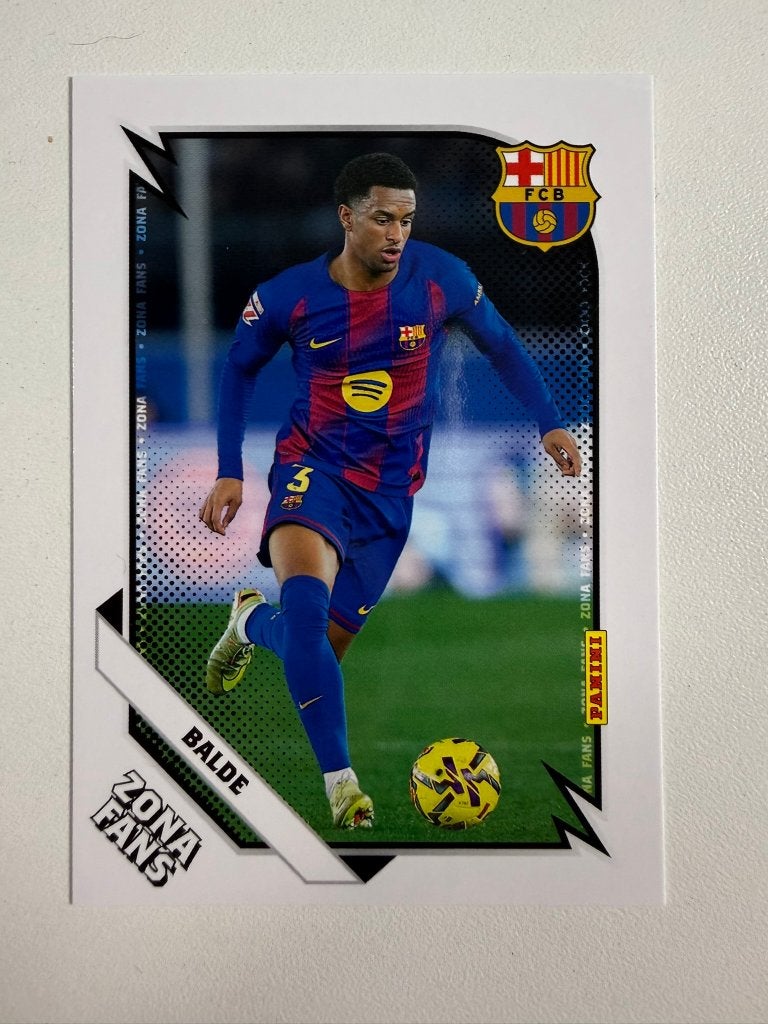 Alejandro Balde Zona Fans Panini Club FC Barcelona 2025-26, Ophalen of Verzenden, Nieuw, Buitenlandse clubs, Poster, Plaatje of Sticker