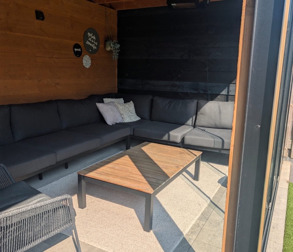 Tuintafel laag, Ophalen, Gebruikt, Rechthoekig, Teakhout