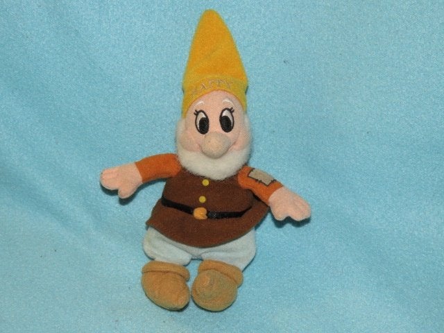 Disney knuffel dwerg Happy van Sneeuwwitje Simba Toys, Overige merken, Disney, Overige typen, Wasbaar