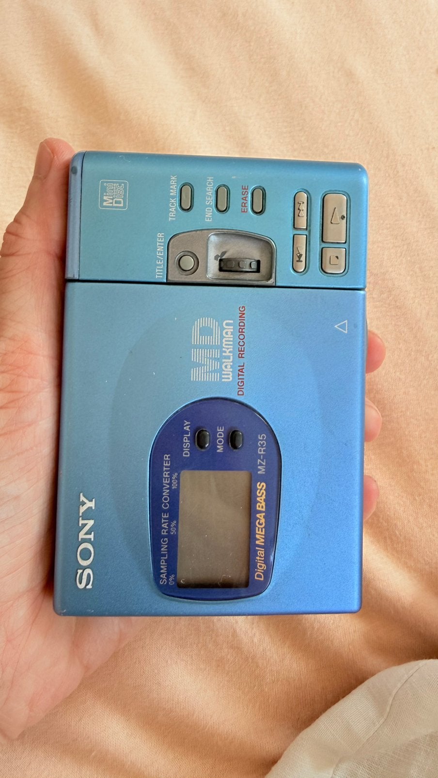 Minidisk speler, mz-r35 plus extra's, Ophalen of Verzenden, Minidisc-speler