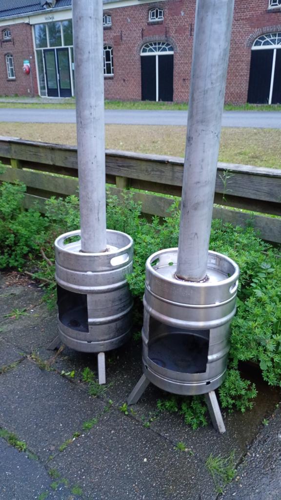 TERRASKACHEL BIERFUST RVS, Ophalen of Verzenden, Nieuw, Vuurton