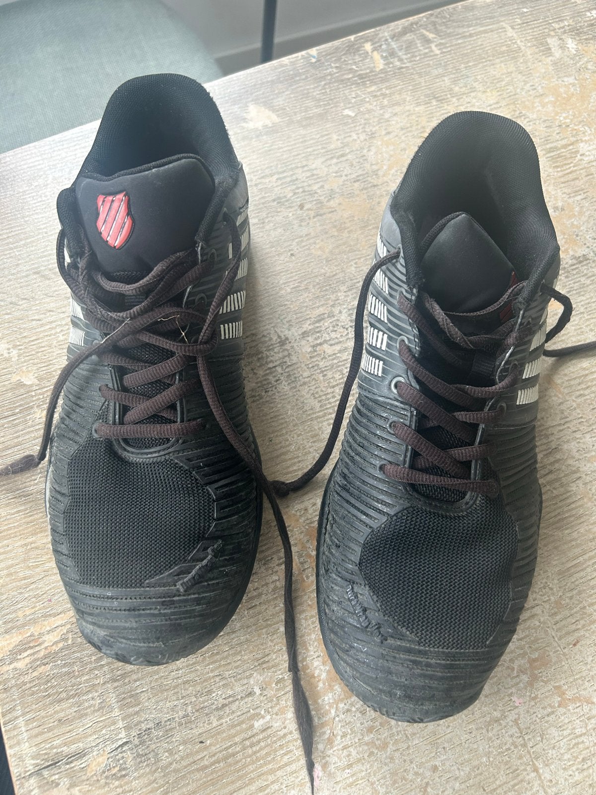 K-Swiss tennisschoenen, zwart, maat 43, Ophalen, Gebruikt
