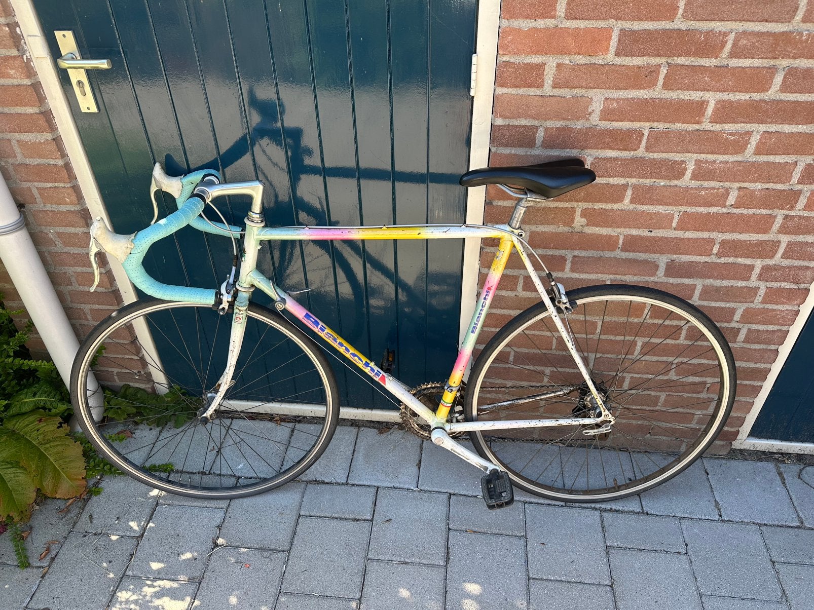 Bianchi vintage racefiets, 28 inch, Gebruikt, Velgrem, 53 tot 57 cm