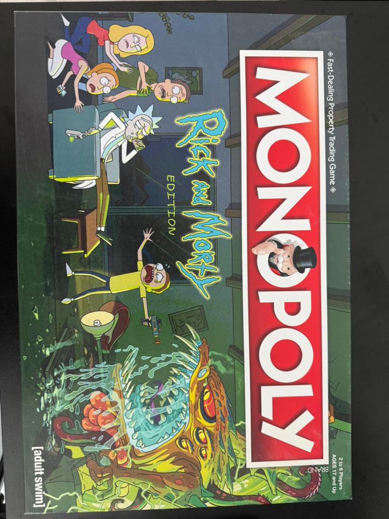 Rick and Morty Monopoly - Zo goed als nieuw, Vijf spelers of meer, Verzenden, Zo goed als nieuw