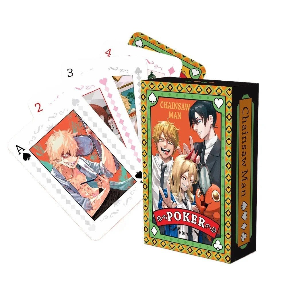 Chainsaw Man speelkaarten / poker set (54 kaarten), Verzamelen, Ophalen of Verzenden, Nieuw, Speelkaart(en)
