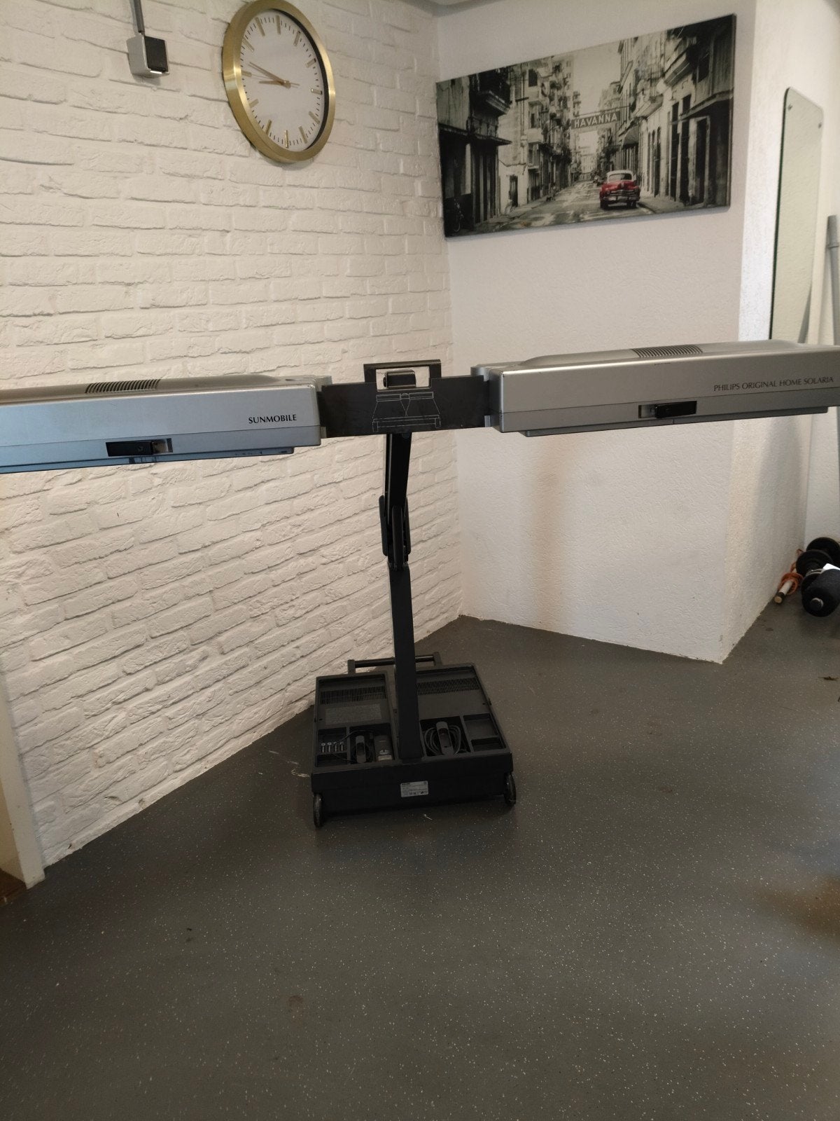 Zonnebank/Hoogte zon, Ophalen, Zo goed als nieuw, Zonnebank enkelzijdig, Minder dan 10 lampen