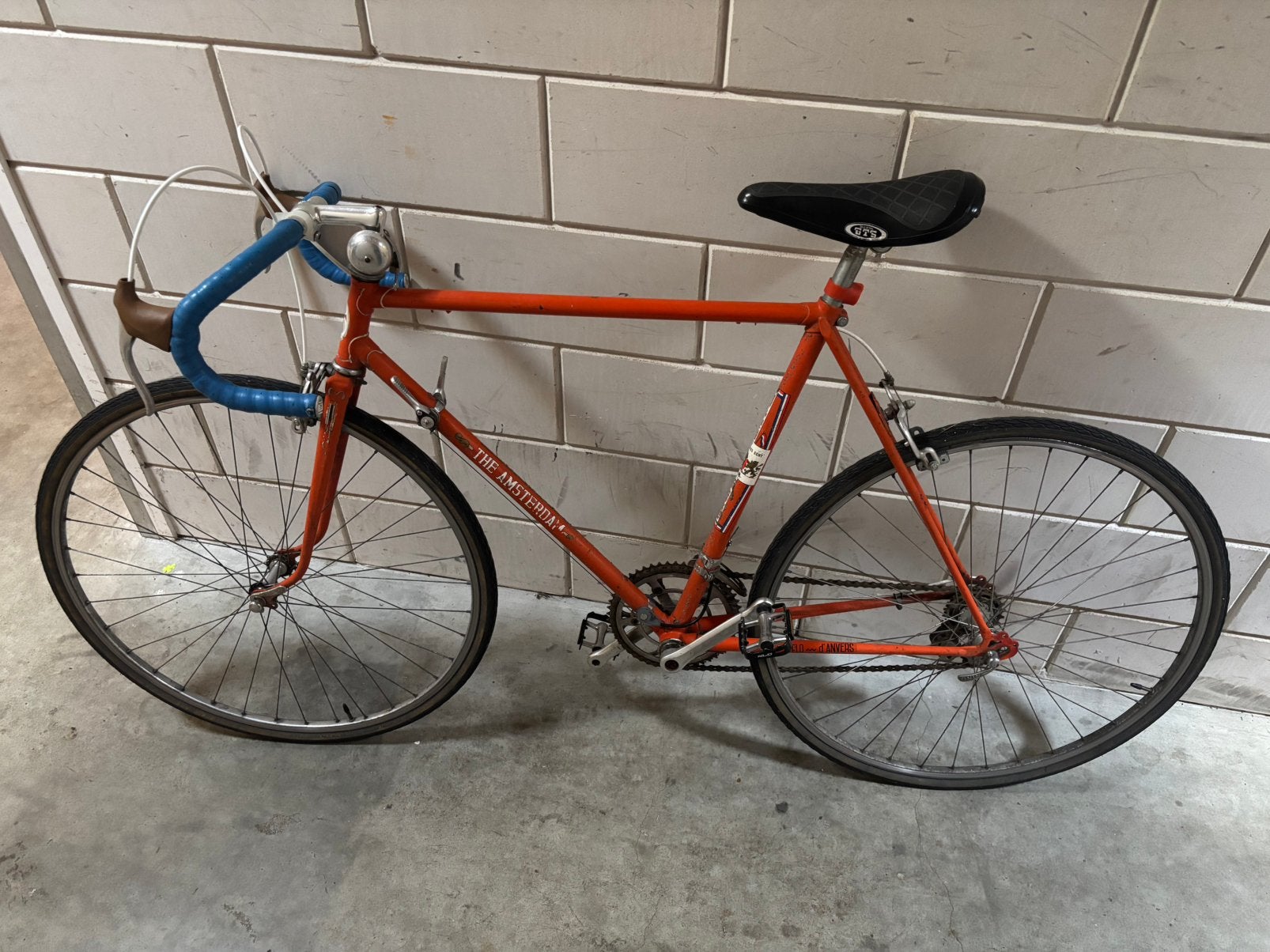 Retro racefiets, Ophalen