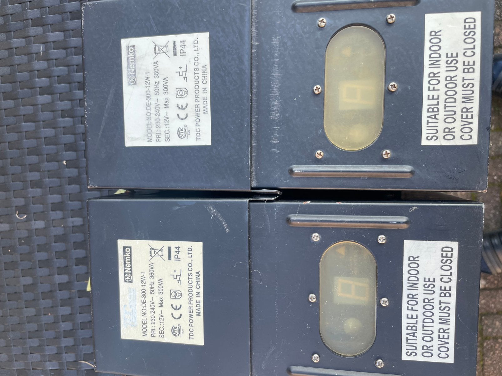 2 stiks Transformator voor buiten verlichting, Computers en Software, Harde schijven, Zo goed als nieuw, Desktop, USB, Ophalen