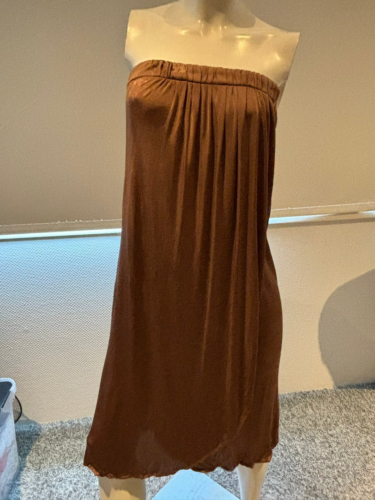Guess by marciano strapless jurkje maat it 44  nl 40, Kleding | Dames, Maat 38/40 (M), Bruin, ., Ophalen of Verzenden