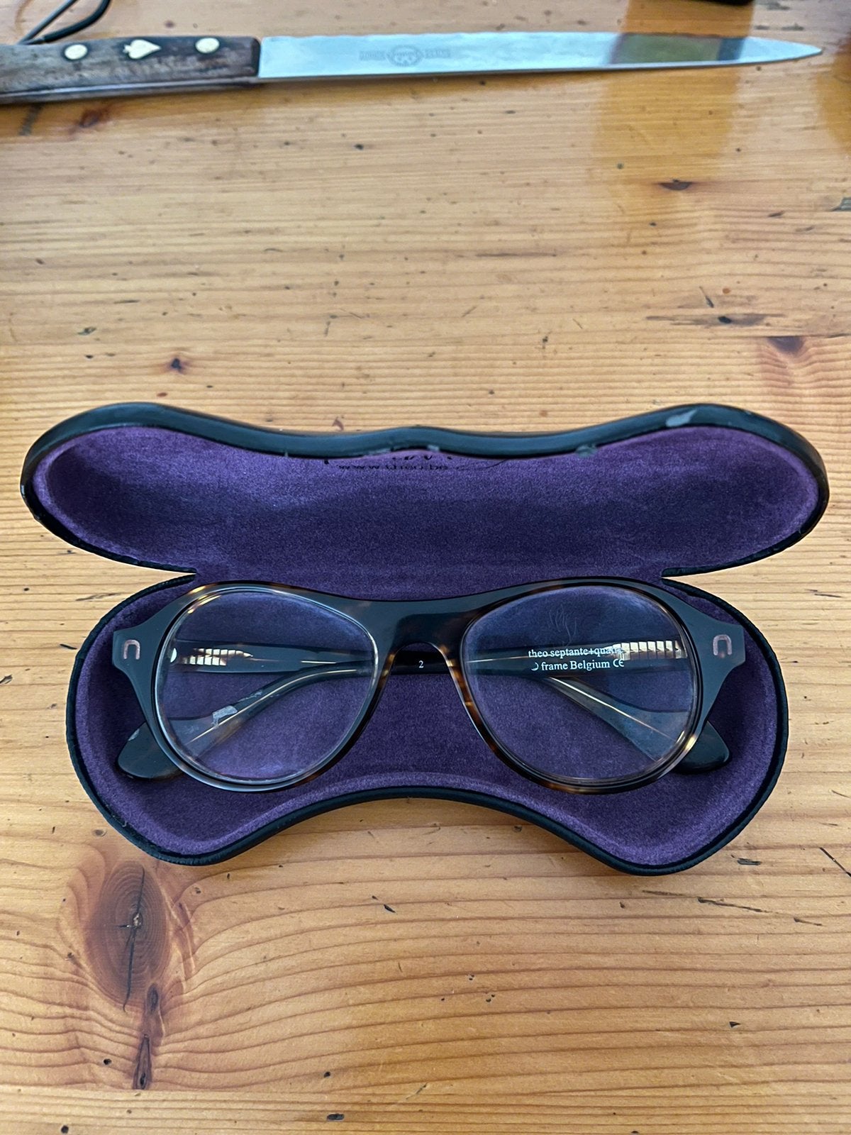 Theo montuur Septante+Quatre, Overige merken, Gebruikt, Bruin, Ophalen of Verzenden