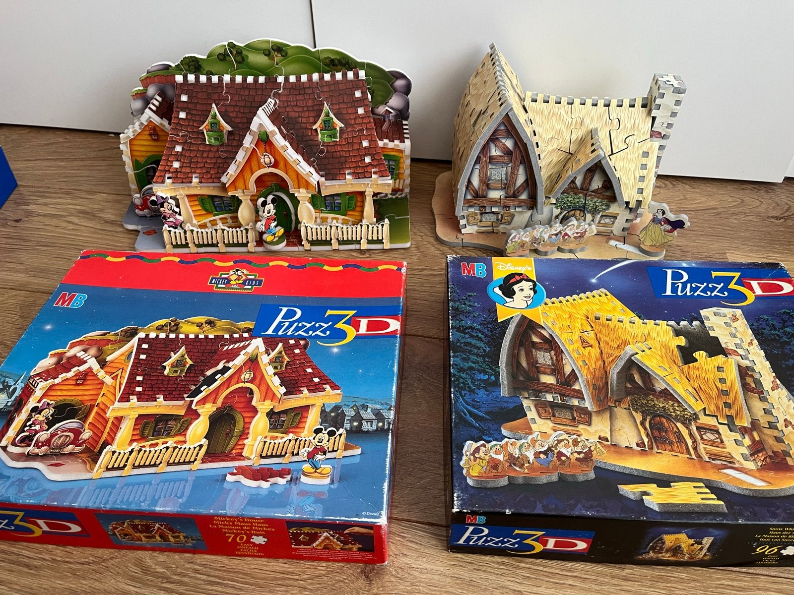 Vintage Puzz3D 3D Puzzel - Disney Mickey & Sneeuwwitje, Ophalen of Verzenden, Meer dan 50 stukjes, Gebruikt, 6 jaar of ouder