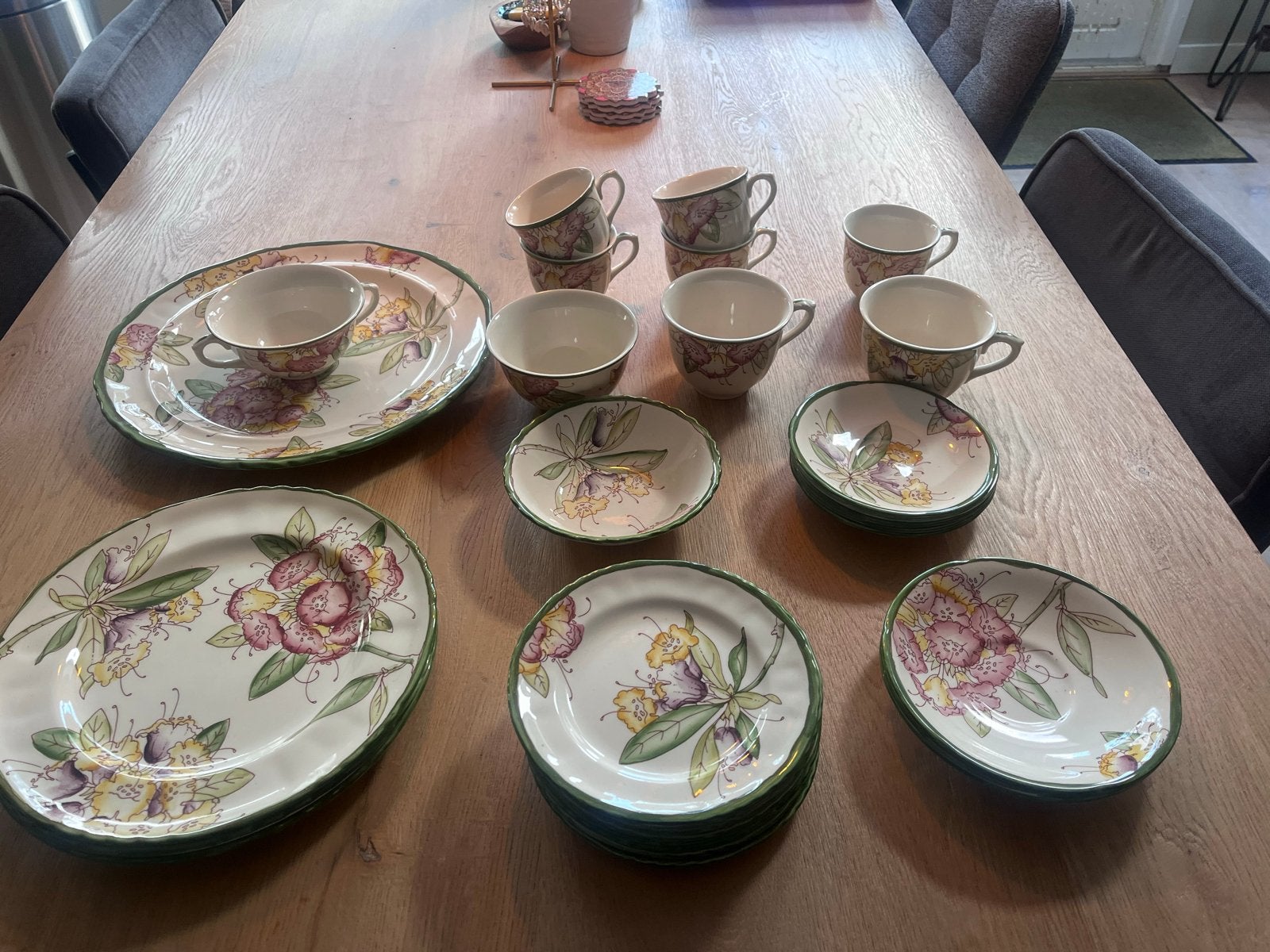 Mason's Spring Blossom Servies - Compleet en Vintage, Gebruikt, Overige merken, Keramiek, Vintage