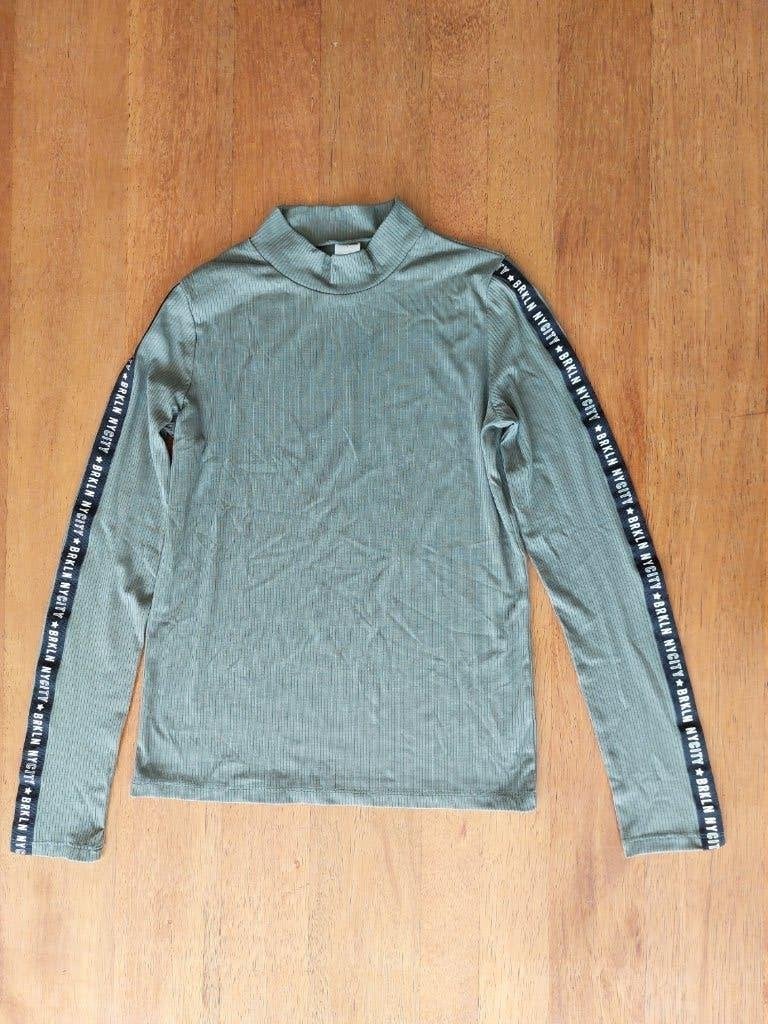 Groene lange mouwen shirt C&A maat 158-164, C&A, Meisje, Ophalen of Verzenden, Zo goed als nieuw