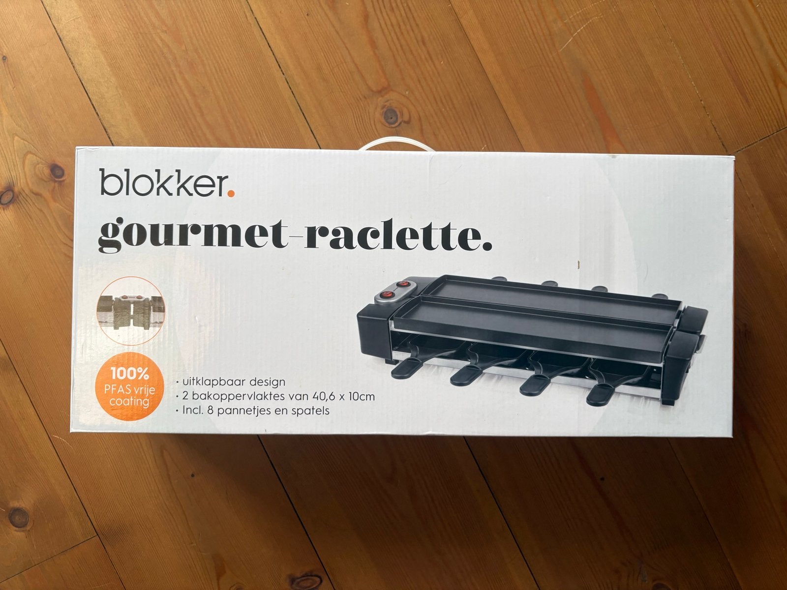Blokker Gourmet Raclette - Een keer gebruikt, Ophalen of Verzenden, Zo goed als nieuw, 8 personen of meer