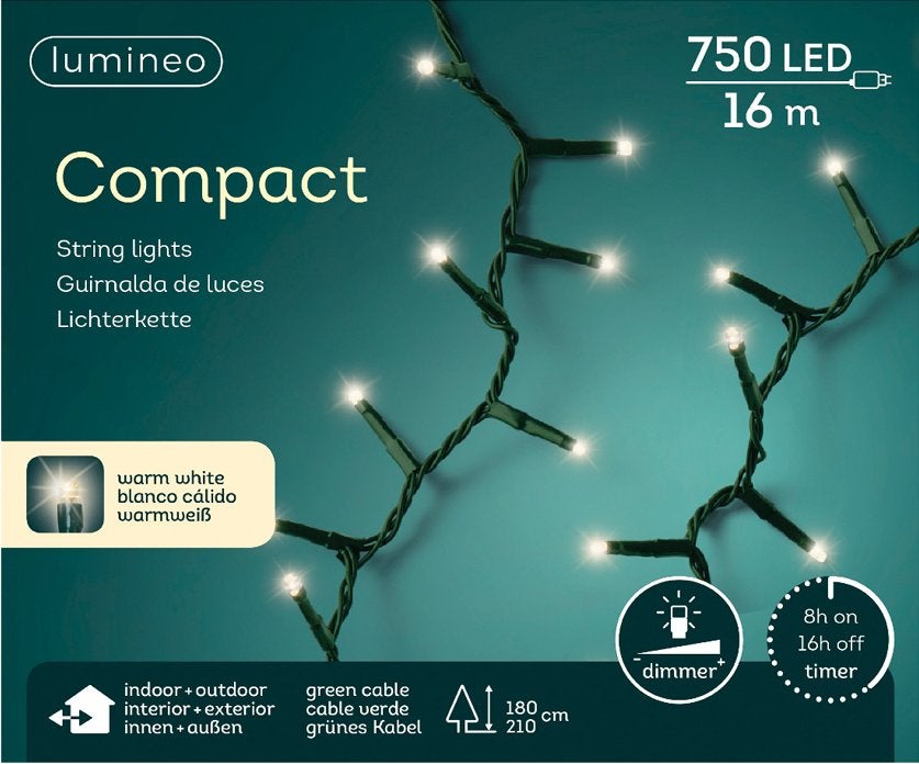 Lumineo compact Kerstverlichting 750 LED - 44 stuks, Diversen, Kerst, Ophalen of Verzenden, Zo goed als nieuw