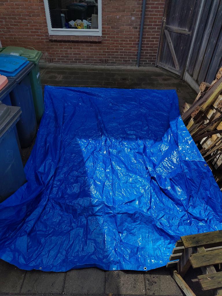 Zeil 2,8x3,8m, Doe-het-zelf en Verbouw, Zeil en Folie, Ophalen, Gebruikt, 10 tot 15 m², Zeil