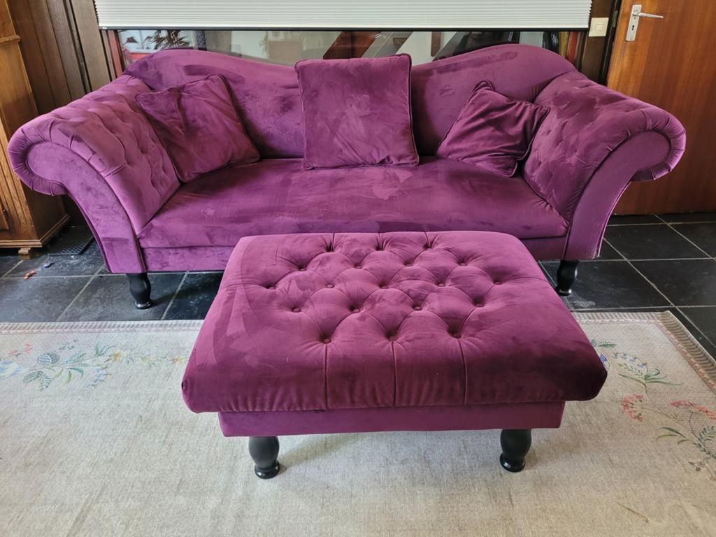 Seats and Sofas Colorado 3-zits Velvet 550 Blackberry, Ophalen, Gebruikt, Driepersoons, 75 tot 100 cm