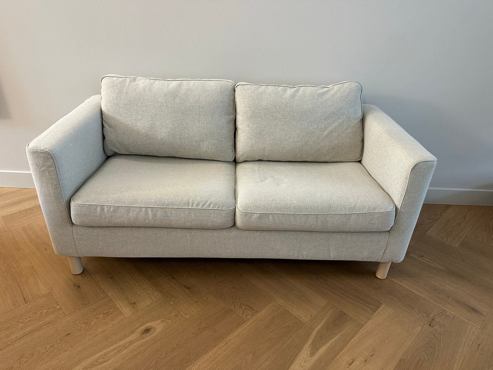 IKEA PÄRUP 2-zitsbank beige zo goed als nieuw, Huis en Inrichting, Ophalen, 150 tot 200 cm, Tweepersoons, 75 tot 100 cm