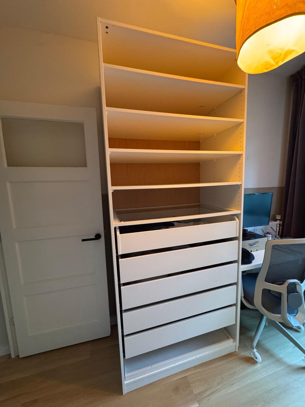 IKEA Pax Kast 236x100x60 met planken, lades en deuren, Ophalen, Gebruikt, 200 cm of meer, 50 tot 100 cm
