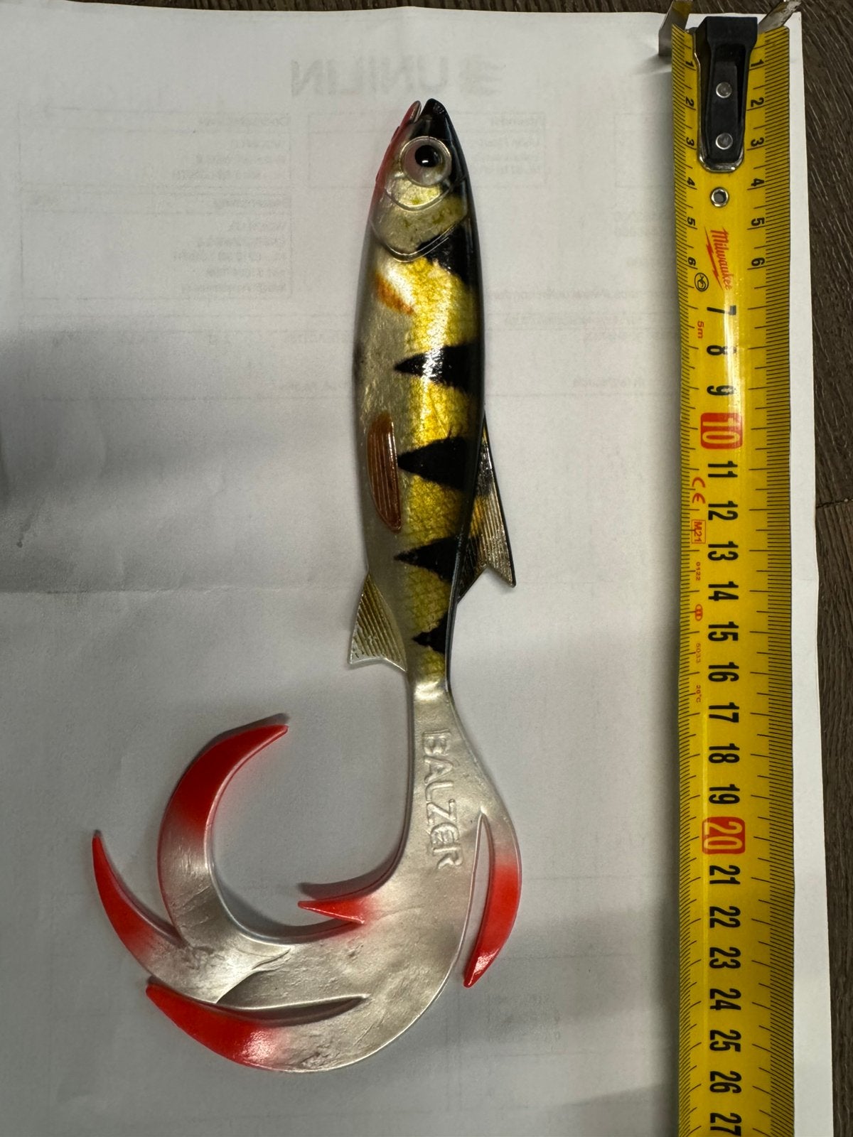 Balzer kunstaas 24 cm baars, Watersport en Boten, Ophalen of Verzenden, Nieuw, Overige typen