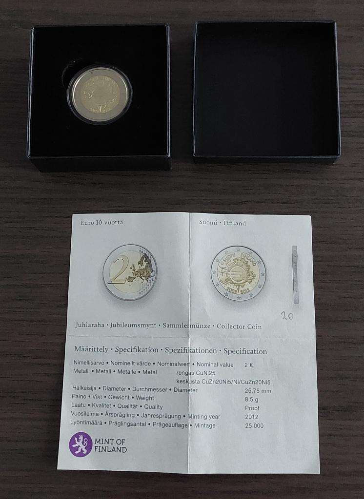 Finland 2 euro 2012 Proof Jubileumsmynt, Postzegels en Munten, Ophalen of Verzenden, Finland, 2 euro