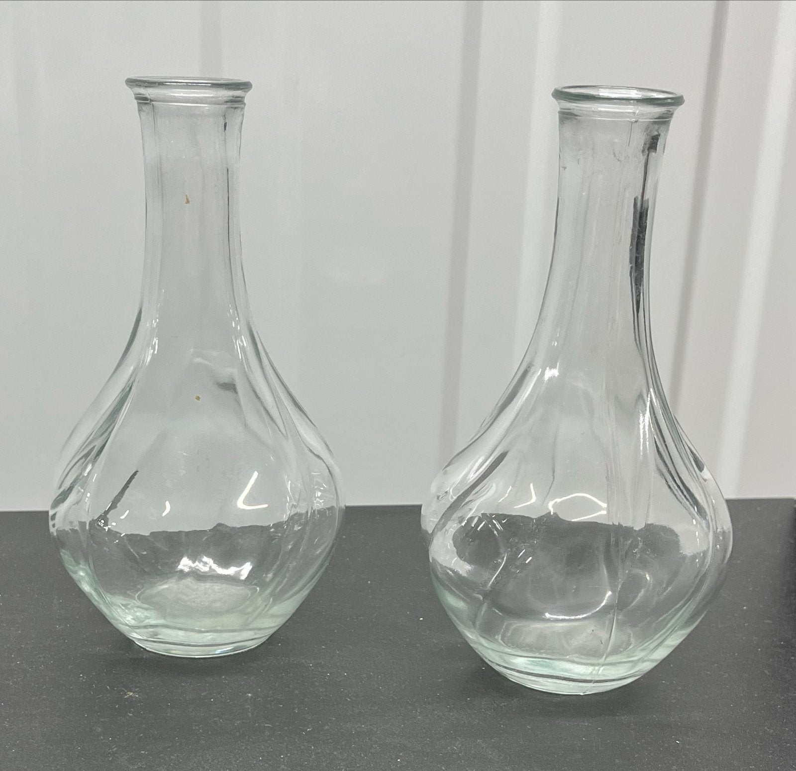 2x IKEA VILJESTARK glazen vaasjes / tafelvaasjes (17 cm), Antiek en Kunst, Ophalen
