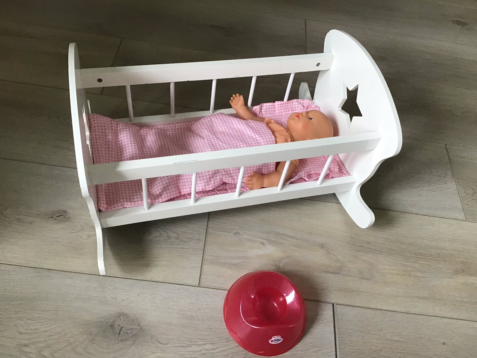 Poppen ledikantje Sweet Dreams Heart igst, pop,matras,dekent, Ophalen of Verzenden, Zo goed als nieuw